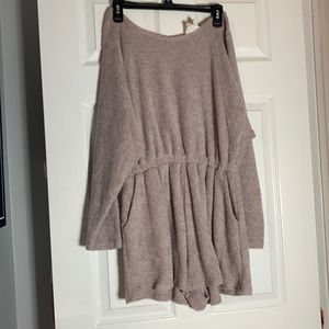 Grey Knit Romper